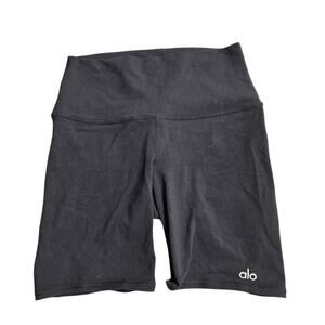 Alo Black Biker Shorts Size: S